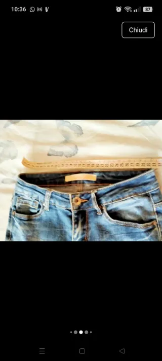 Pantaloni Jeans Donna Blu