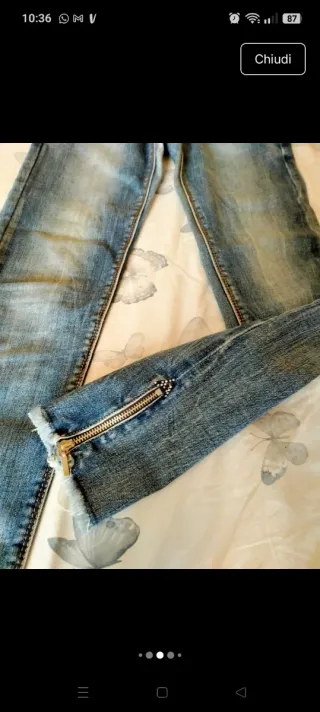 Pantaloni Jeans Donna Blu