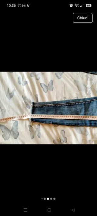 Pantaloni Jeans Donna Blu