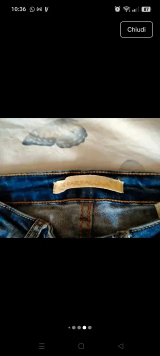 Pantaloni Jeans Donna Blu