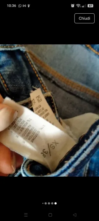 Pantaloni Jeans Donna Blu