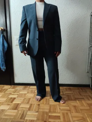 Traje Cortefiel Azul Talla S