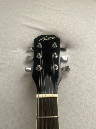 Austin Guitarra Elétrica Super 6 Pro Black AS6PROB