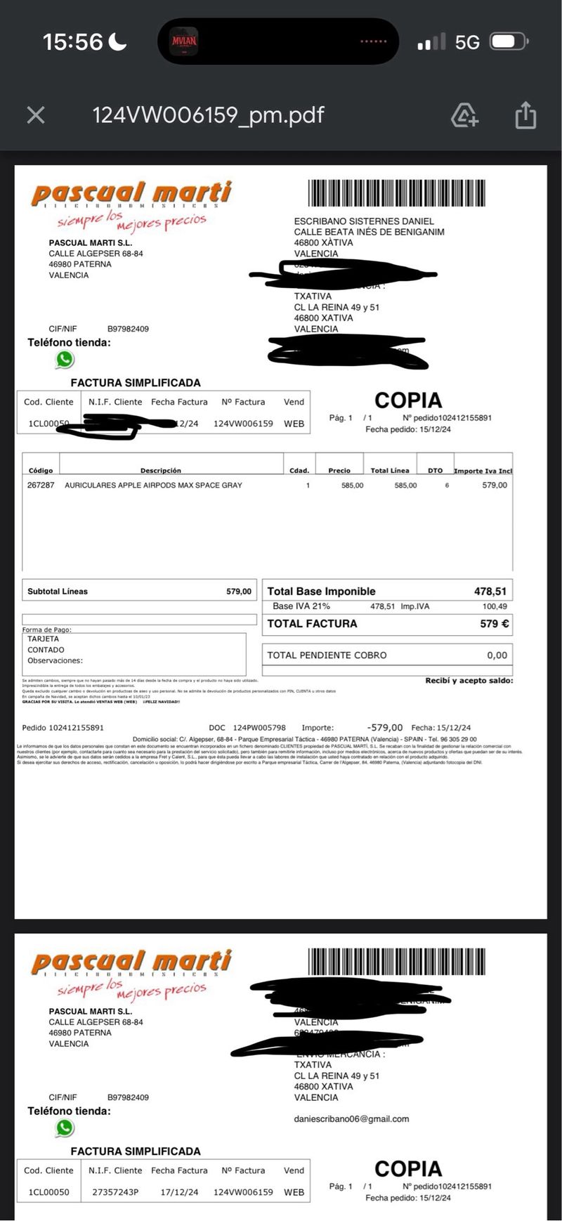 AIRPODS MAX CON GARANTIA afbeelding 2