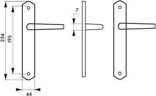 THIRARD - Juego de Manillas para Puerta Interior T