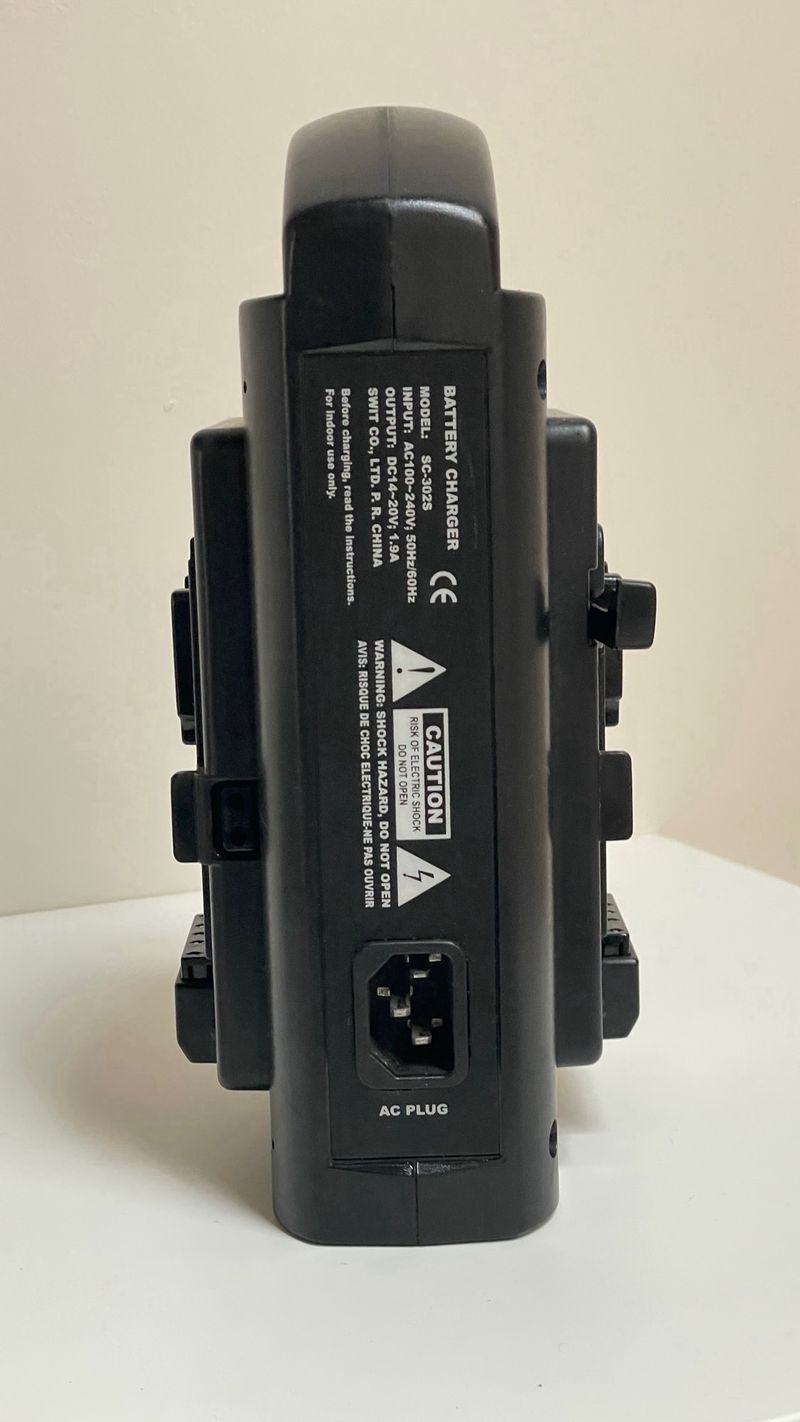 Cargador Batería Swit V-lock SC-302s + Cable UK afbeelding 4