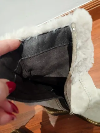 Botas de cuña con pelo Talla 37