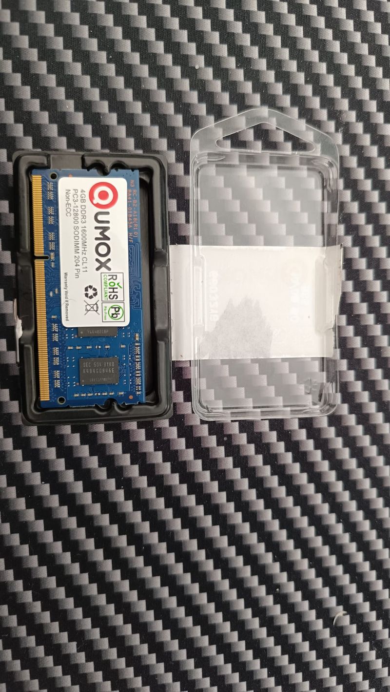 Memoria RAM Qumox 4GB DDR3 1600MHz Portátil