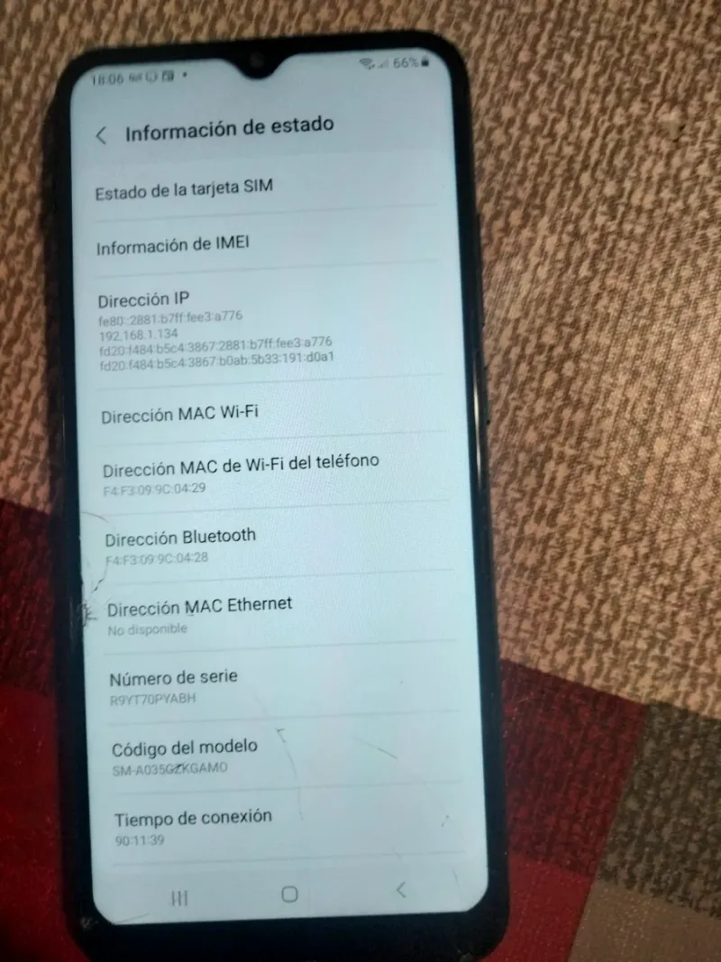 Samsung SM-A035GZKGAMO