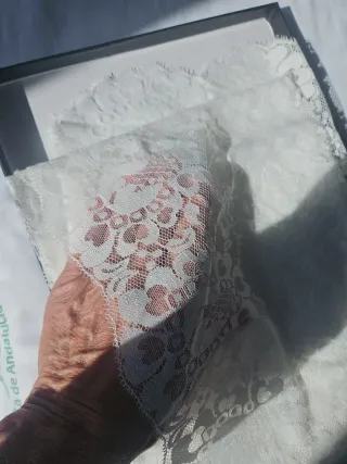 Mantilla Madrina Manola 220x100cm Blanca