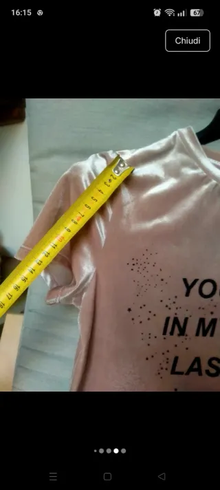 T-shirt Tally weijl rosa stampa stelle M