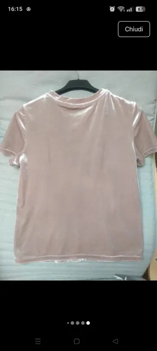 T-shirt Tally weijl rosa stampa stelle M