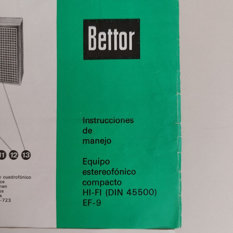 Tocadiscos Bettor EF-9 Retro afbeelding 3