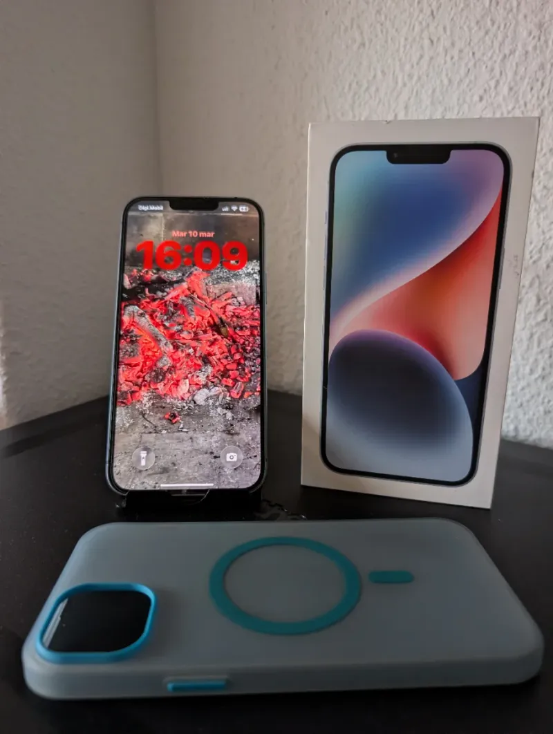 iPhone 14 Plus 256GB Azul Trasera Rota