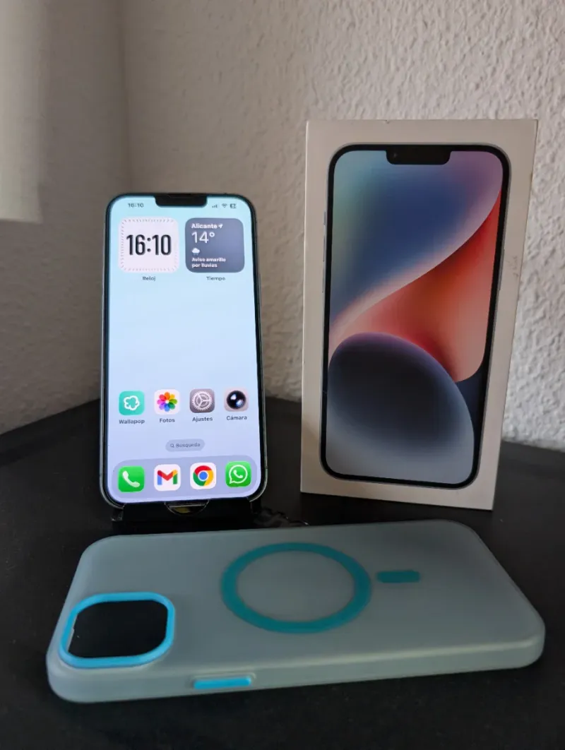 iPhone 14 Plus 256GB Azul Trasera Rota afbeelding 2