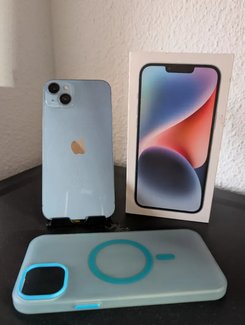 iPhone 14 Plus 256GB Azul Trasera Rota afbeelding 3