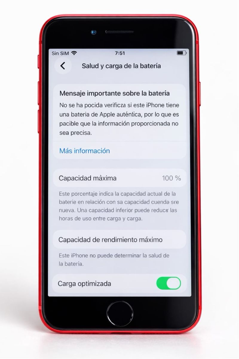 Iphone SE 2020 rojo 64gb | Bateria nueva 100% ️ afbeelding 3