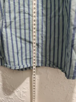 Camisa Lacoste Mujer Talla 36 Rayas Azules