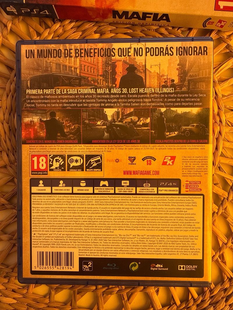 Mafia Edición Definitiva PS4 afbeelding 4