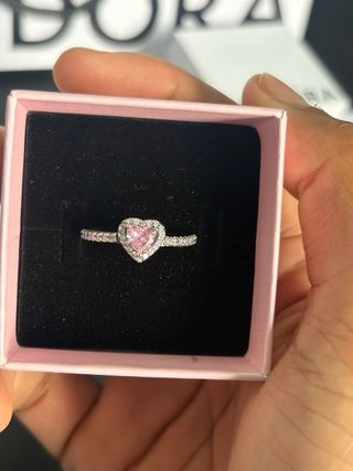 Anillo Pandora Corazón Plata