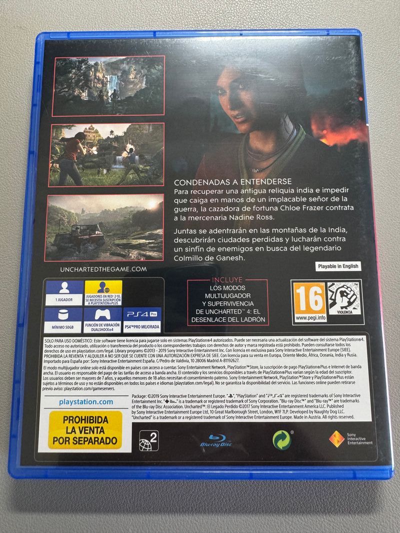 Uncharted El Legado Perdido PS4 afbeelding 2