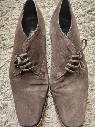 Zapatos de ante hombre marrones