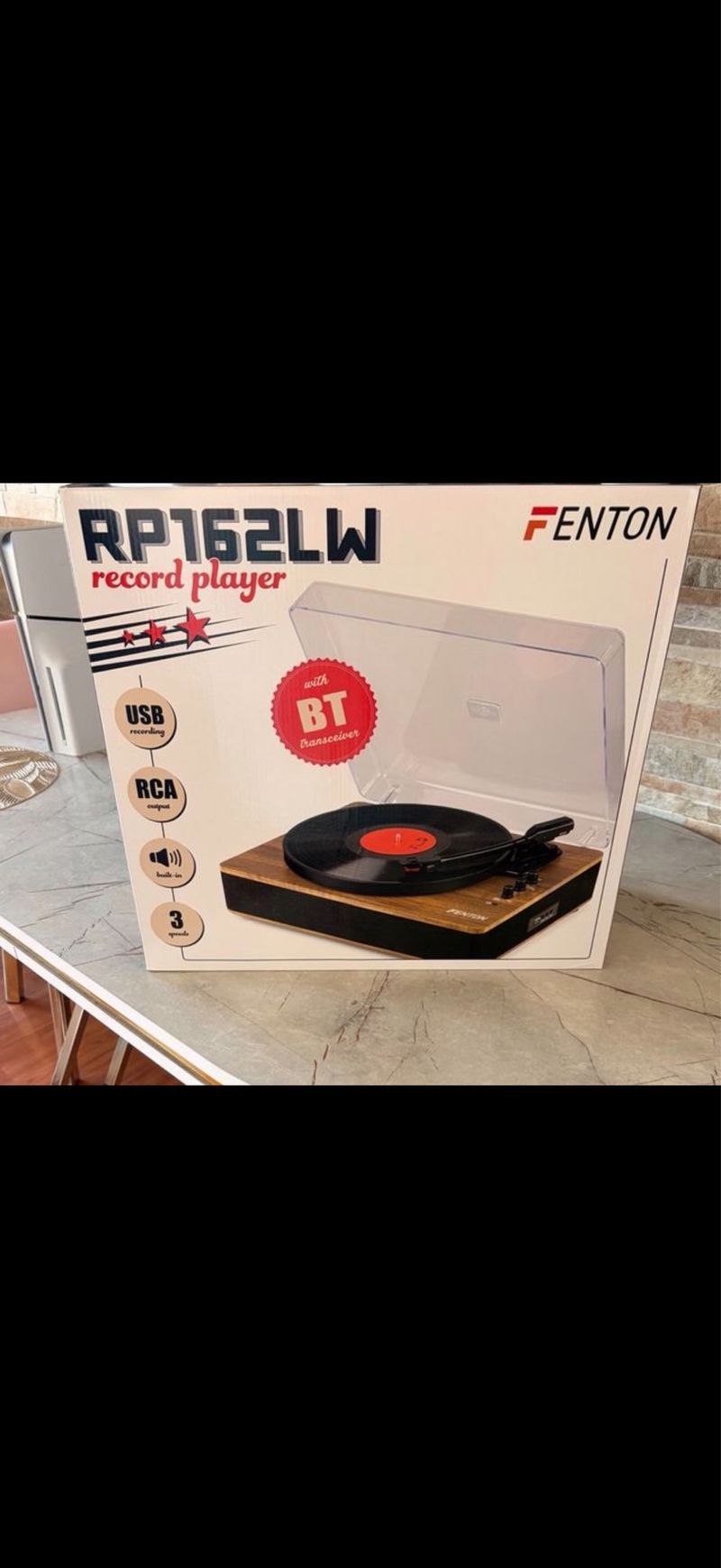 Tocadiscos Fenton RP162LW USB/BT