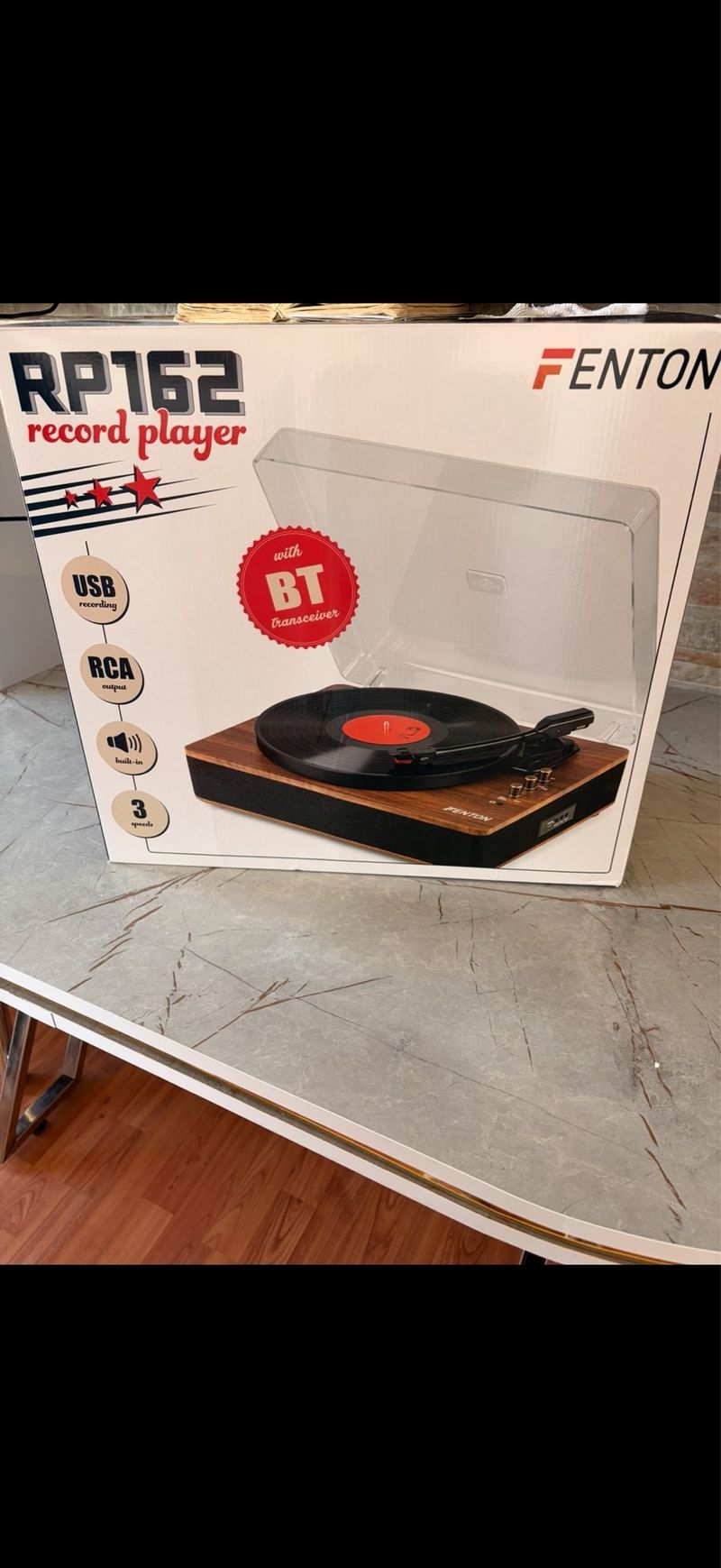 Tocadiscos Fenton RP162 con USB y Bluetooth