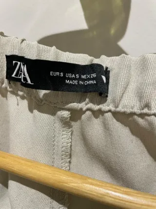 Pantalones Jogger Zara Beige