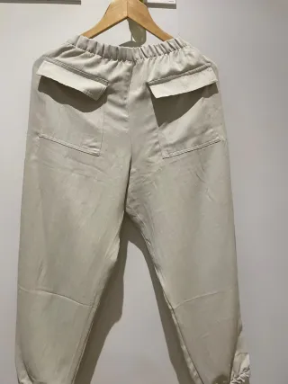 Pantalones Jogger Zara Beige