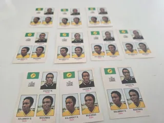 Lote cromos Zaire Mundial 1974 - Repetidos