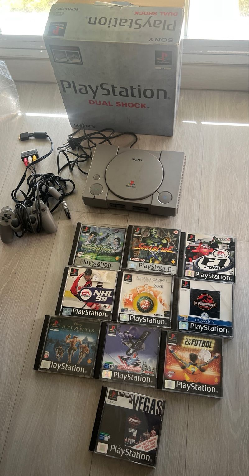🇪🇸 Consola PlayStation 1 + 10 Juegos