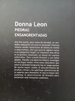 Dos novelas negras de Donna Leon.