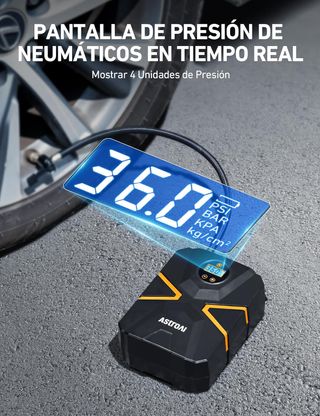 AstroAI Inflador Ruedas Coche Digital 12V, Compres