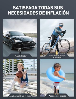 AstroAI Inflador Ruedas Coche Digital 12V, Compres