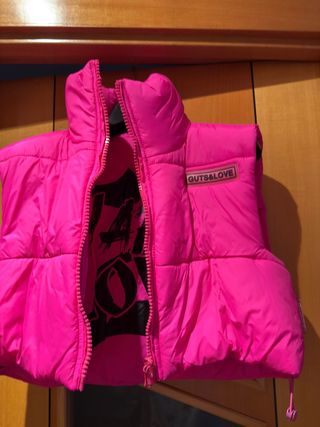 Chaleco reversible fucsia Guts & Love Talla xs.