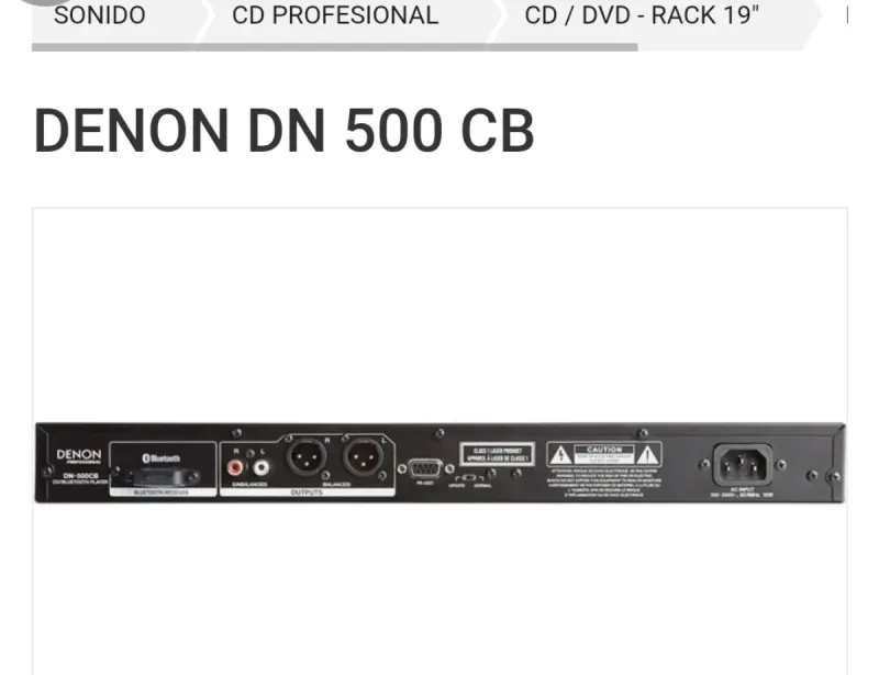 Denon Professional DN-500CB. afbeelding 4