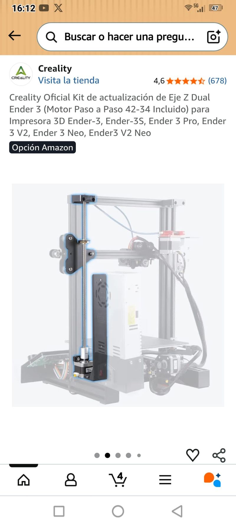 Actualización Eje Z Ender 3/3S/3Pro Ender3 V2 afbeelding 3