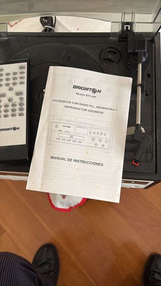 Tocadiscos Brigmtom BTC 400 CD