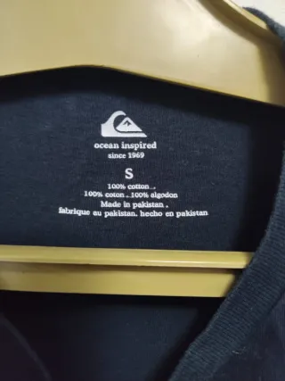 Camiseta Quiksilver manga larga azul Talla S