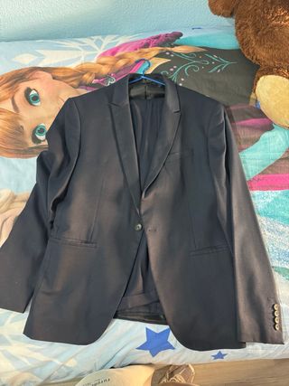 Traje de vestir azul Zara