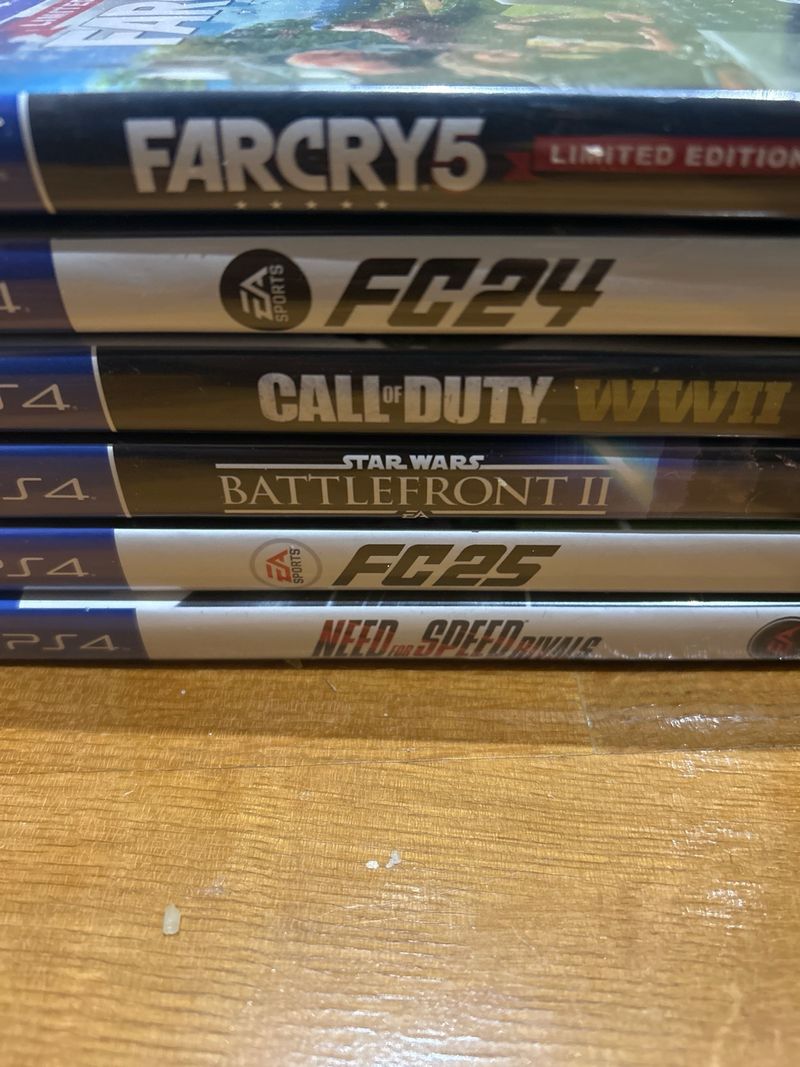 Lote 6 Juegos PS4: FC25, NFS Rivals, SW BFII, CoD afbeelding 2