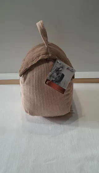 Fermaporta a forma di casa in tessuto a coste