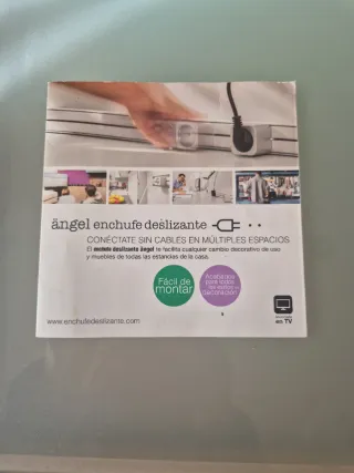 Enchufe Deslizante Ángel blanco con 5 enchufes