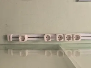 Enchufe Deslizante Ángel blanco con 5 enchufes