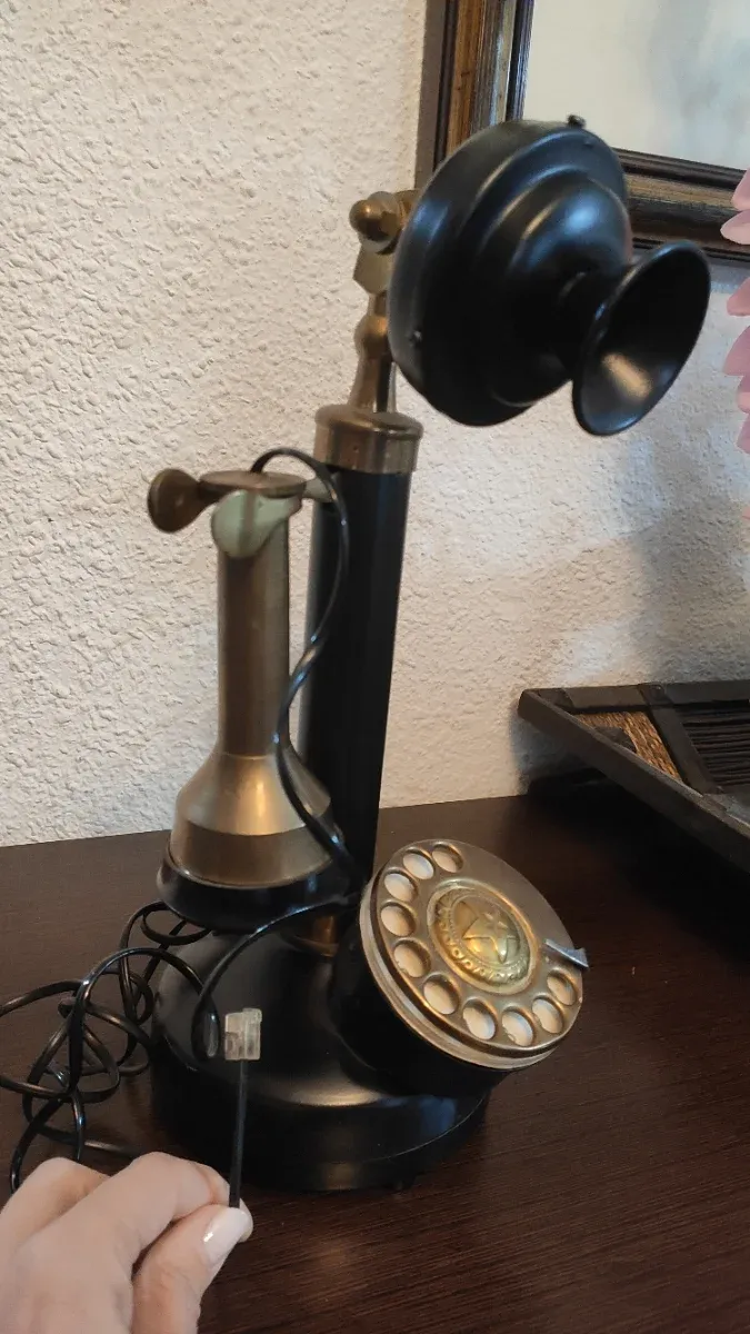 Teléfono antiguo de disco afbeelding 3