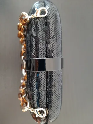 Bolso de fiesta lentejuelas negro