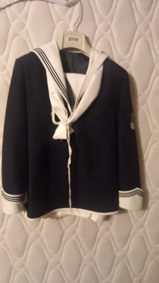 Traje de marinero comunión pantalón  blanco