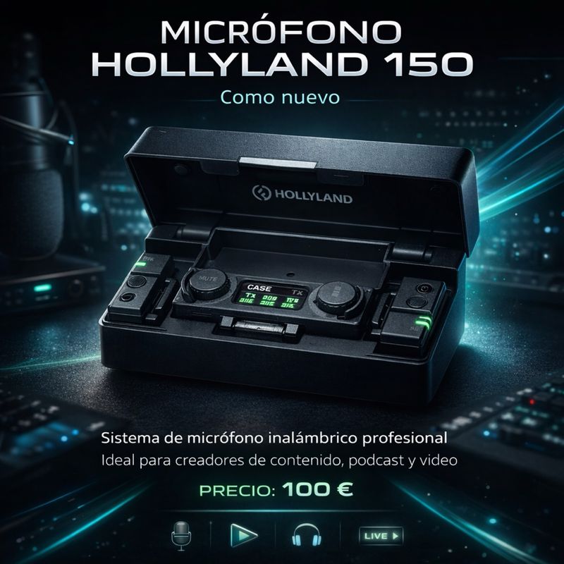 Micrófono Hollyland 150 como nuevo