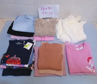 Lotto 18 capi estivi bambina 11/12 anni